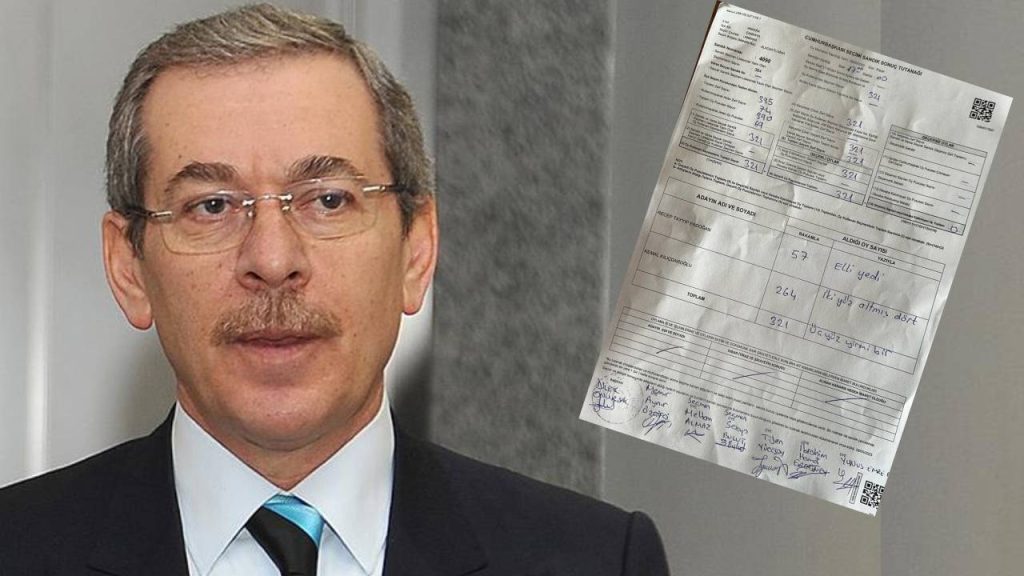 Abdüllatif Şener’in sandığından geçersiz oy çıkmamış; “Erdoğan’a oy verdiği kanısı güçleniyor”