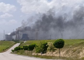 Afşin-Elbistan Termik Santrali'nde yangın çıktı