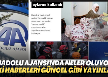 Anadolu Ajansı, 4 ay önce servis ettiği deprem haberini güncelmiş gibi yeniden yayınladı