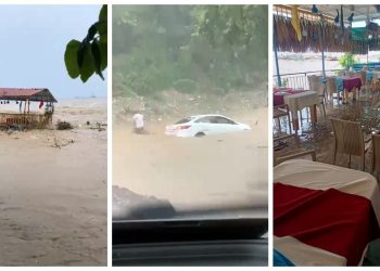 Antalya'da yağmur sonrası dere taştı; Adrasan'da turizm tesisleri zarar gördü