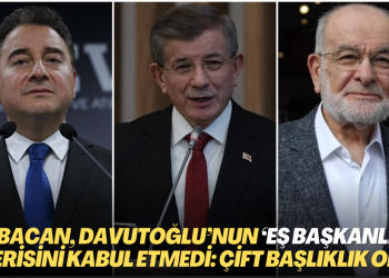 Babacan, Davutoğlu’nun ‘eş başkanlık’ önerisini kabul etmedi: Çift başlıklık olur