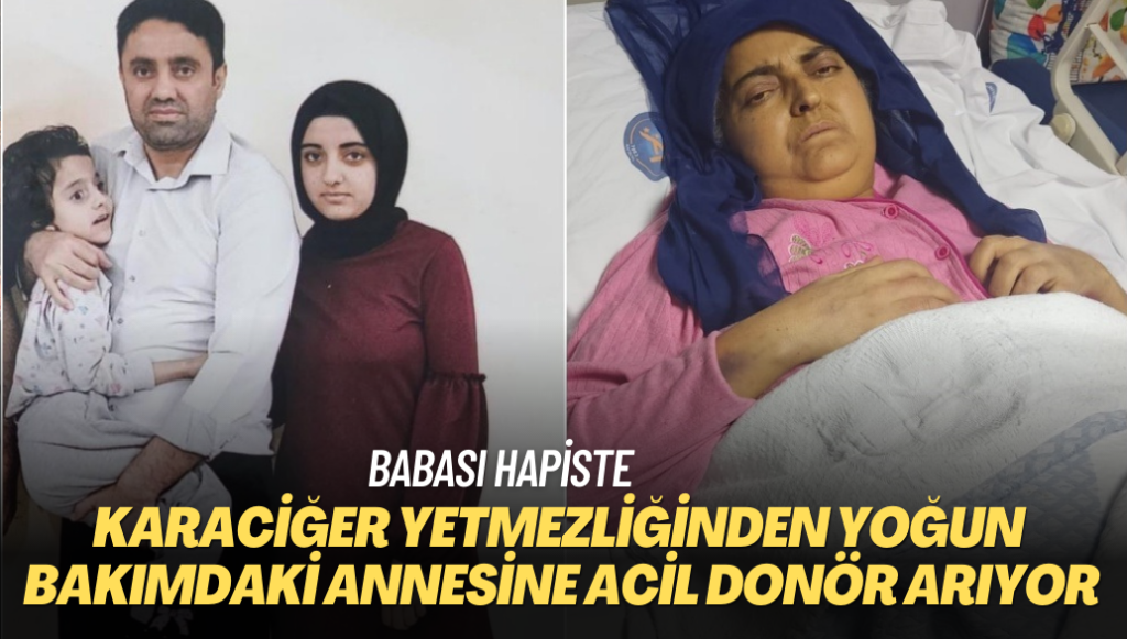 Babası hapiste, karaciğer yetmezliğinden yoğun bakımdaki annesine acil donör arıyor