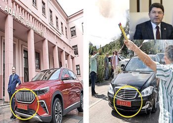 Bakanla birlikte TOGG da gitti: Yeni Adalet Bakanı Tunç, plakayı Mercedes'e taktırdı