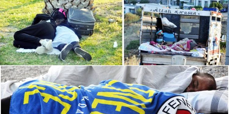 Bodrum açık hava oteline döndü