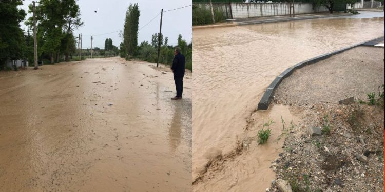 Çorum'da sağanak yağış: Evler ve bağlar su altında kaldı
