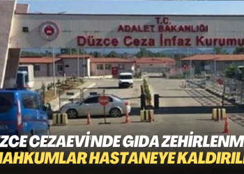 Düzce’de T tipi Cezaevi’nde mahkumlar gıda zehirlenmesiyle hastaneye kaldırıldı
