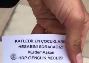 Gençlerden Erdem Aşkan eylemi: Katledilen çocukların hesabını soracağız