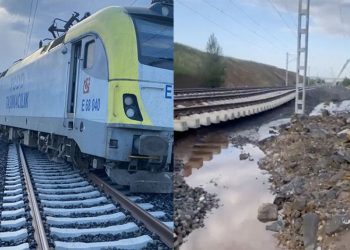Heyelan YHT hattına zarar verdi, TCDD'den açıklama geldi: Trenlerin seyrine herhangi bir engel bulunmuyor
