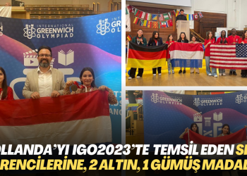 Hollanda’yı IGO2023’te temsil eden SIOZ öğrencileri 2 altın, 1 gümüş madalya kazandı