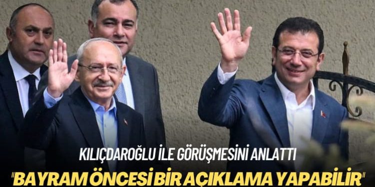 Kılıçdaroğlu ile görüşmesini anlattı: Bayram öncesi bir açıklama yapabilir
