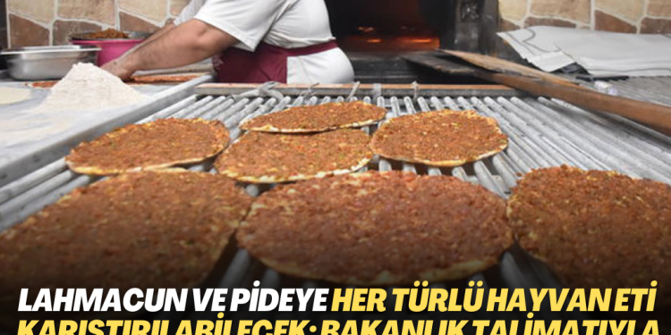 Lahmacun ve pideye her türlü hayvan eti karıştırılabilecek: Hem de bakanlık talimatıyla