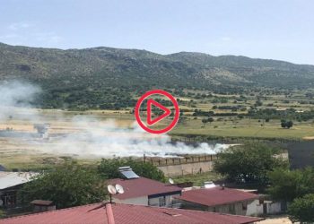Lice'de hint kenevirleri yakıldı, ilçe duman altında kaldı