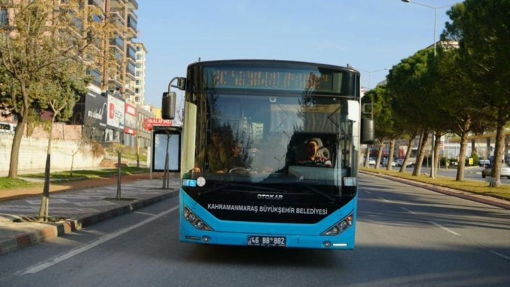 Maraş'ta deprem sonrası başlatılan ücretsiz toplu taşıma uygulaması sona erdi