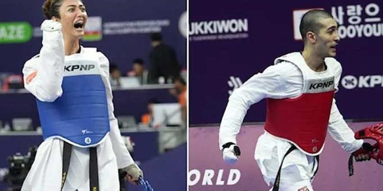 Milli tekvandocular Nafia Kuş ve Hakan Reçber dünya şampiyonu oldu