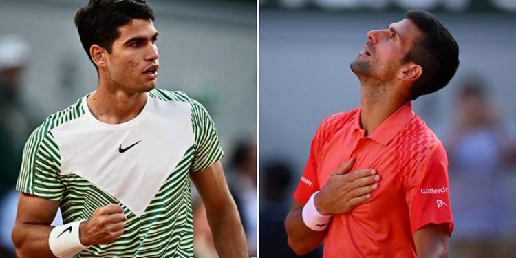 Roland Garros'ta erken final; Carlos Alcaraz yarı finalde Novak Djokovic ile karşılaşacak