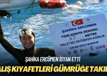Şahika Ercümen isyan etti: Dalış kıyafetleri gümrüğe takıldı