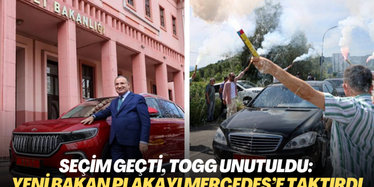 Seçim geçti, TOGG unutuldu: Yeni Bakan plakayı Mercedes’e taktırdı