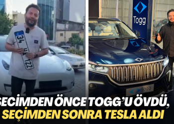 Seçimden önce TOGG’u övdü, seçimden sonra Tesla aldı
