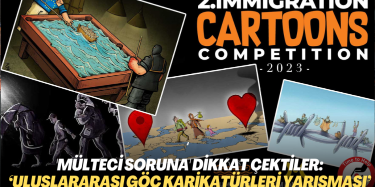 ‘Mülteci soruna’ dikkat çektiler: ‘2. Uluslararası Göç Karikatürleri Yarışması’ sonuçlandı