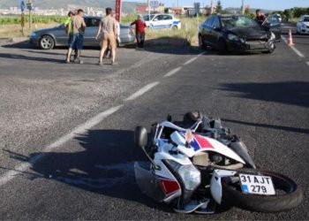 16 yaşındaki motosiklet sürücüsü kazada öldü
