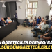 Alman Gazeteciler Derneği Başkanı Überall sürgün gazetecilerle buluştu
