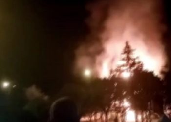 Ankara'da korkutan patlama: Alevler geceyi aydınlattı