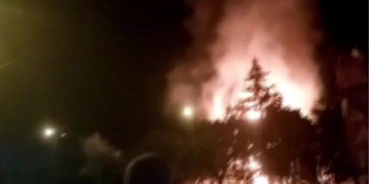 Ankara'da korkutan patlama: Alevler geceyi aydınlattı