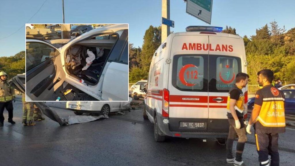 Bakırköy'de otomobil bariyere saplandı, 19 yaşındaki sürücü öldü