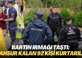 Bartın Irmağı taştı: Mahsur kalan 92 kişi kurtarıldı