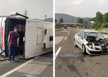 Bilecik'te otomobil ile işçi servisi çarpıştı: 11 yaralı