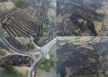 Çanakkale'deki orman yangınına 37 saattir müdahale sürüyor