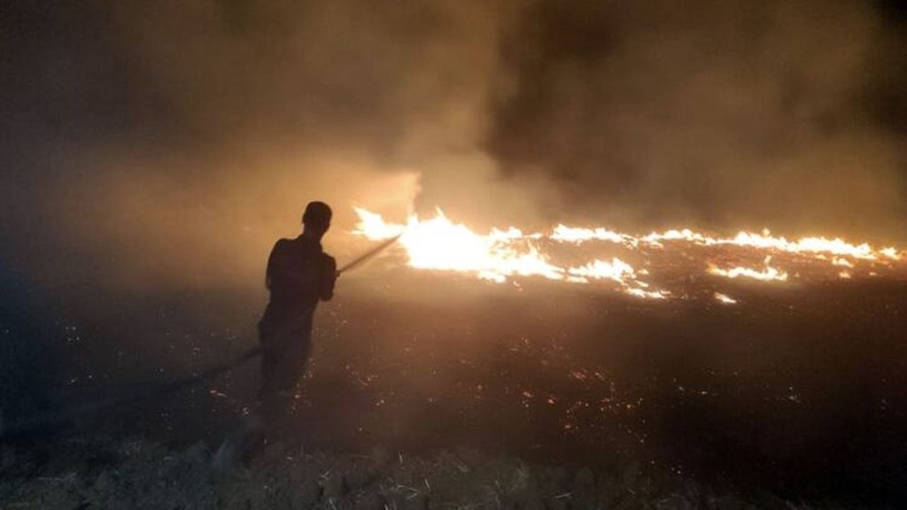 Diyarbakır'da anız yangınında 3 bin dönüm arazi zarar gördü