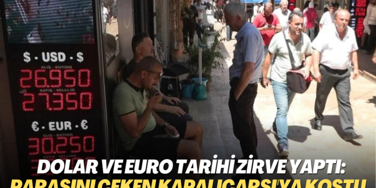 Dolar ve Euro tarihi zirve yaptı: Bankadan parasını çeken döviz almak için kapalıçarşı’ya koştu