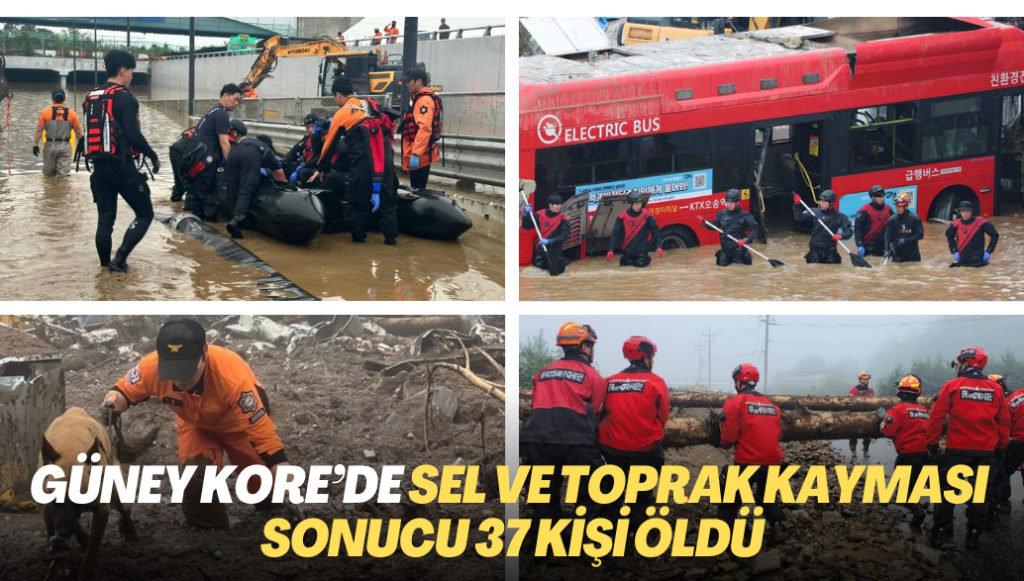 Güney Kore’de sel ve toprak kayması sonucu 37 ölü kişi öldü