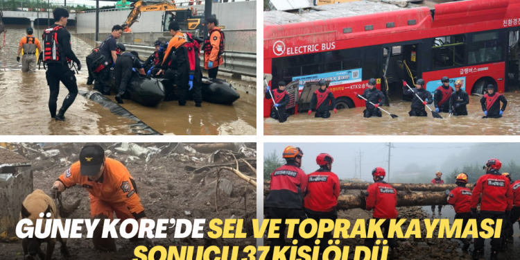 Güney Kore’de sel ve toprak kayması sonucu 37 ölü kişi öldü