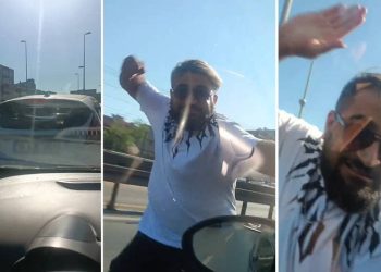 Hamile kadının olduğu araca saldıran erkek tutuklandı