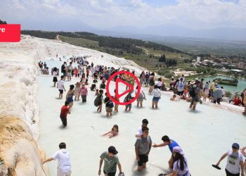 Pamukkale'yi ziyaret edenlerin sayısı geçen yıla göre yüzde 32 arttı: Hedef 3 milyon turist