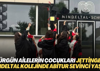 Sürgün ailelerin çocukları Jettingen Mindeltal Kolejinde Abitur Sevinci yaşadı