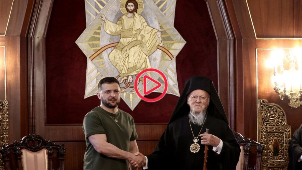 Ukrayna lideri Zelenskiy, Fener Rum Patriği Bartholomeos'la görüştü