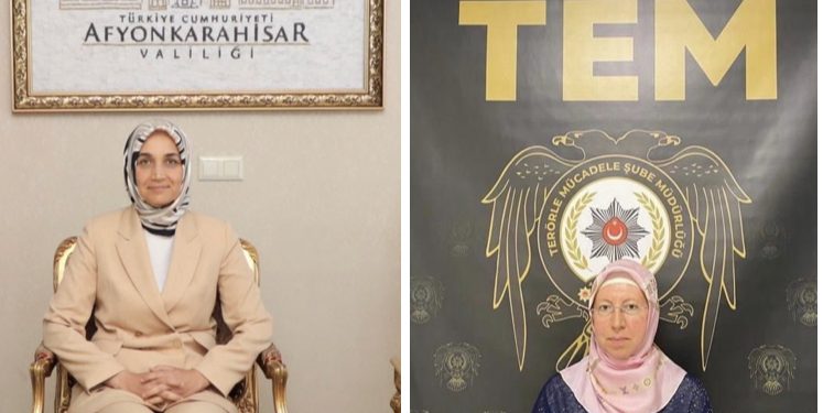 Yeni Valinin ilk icraatı; Afyon Emniyeti Hayırsever kadını terör tabelası önünde fotoğrafladı