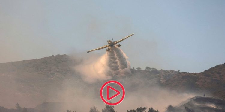 Yunanistan'da yangın söndürme uçağı düştü