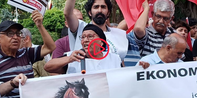 Zam protestosunda bir emeklinin isyanı: 'Ayın yarısından sonra aç kalıyorum, hayatımdan bıktım'