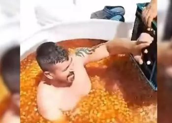 Zeytin tankına çıplak giren şahıs tepki çekmişti: Hakkında karar verildi