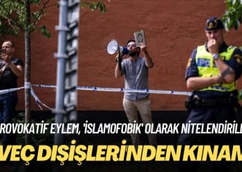 ‘İslamofobik’ olarak nitelendirildi: İsveç Kuran-ı Kerim’in yakılmasını kınadı
