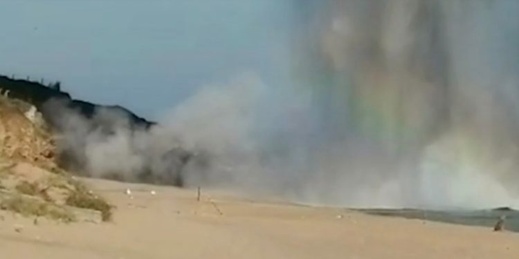 Şile sahilinde ortaya çıkan top mermileri imha edildi