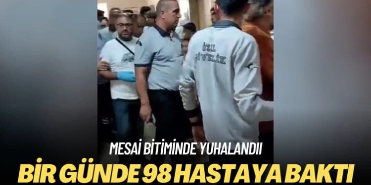 Bir günde 98 hastaya baktı
