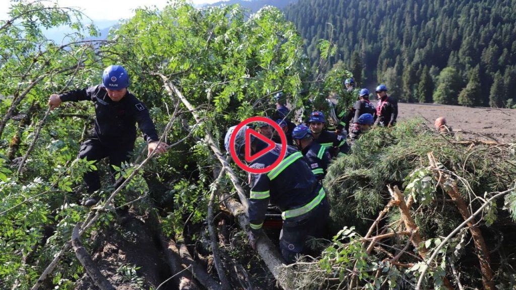 Gürcistan'ın tatil beldesi Şovi'deki heyelanda 11 kişi öldü