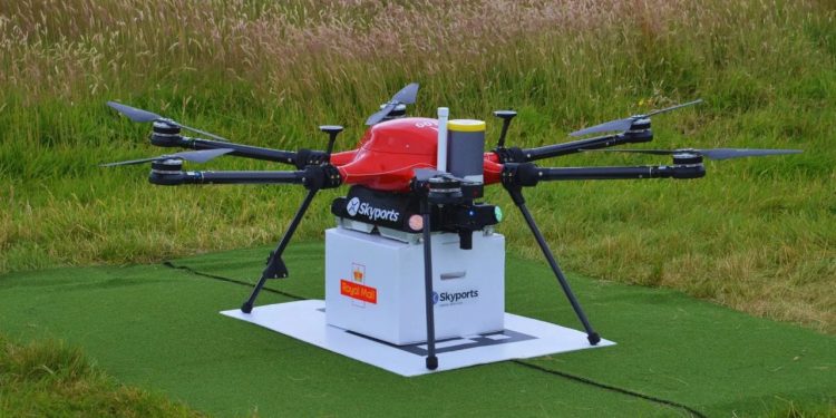 İngiltere'nin uzak adalarına dronla posta teslimatı dönemi