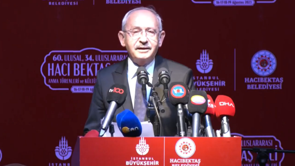 Kılıçdaroğlu: 'Hacı Bektaş'ın öngördüğü adalette, adaletin gücünü azaltan bahanelere yer yoktur'