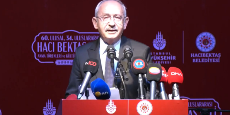 Kılıçdaroğlu: 'Hacı Bektaş'ın öngördüğü adalette, adaletin gücünü azaltan bahanelere yer yoktur'